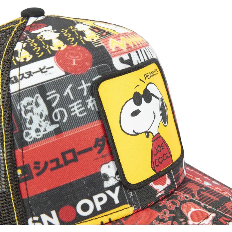 mutzen-gebogen-schwarz-snapback-snoopy-erdnusse-von-capslab mutzen-gebogen-schwarz-snapback-snoopy-erdnusse-von-capslab