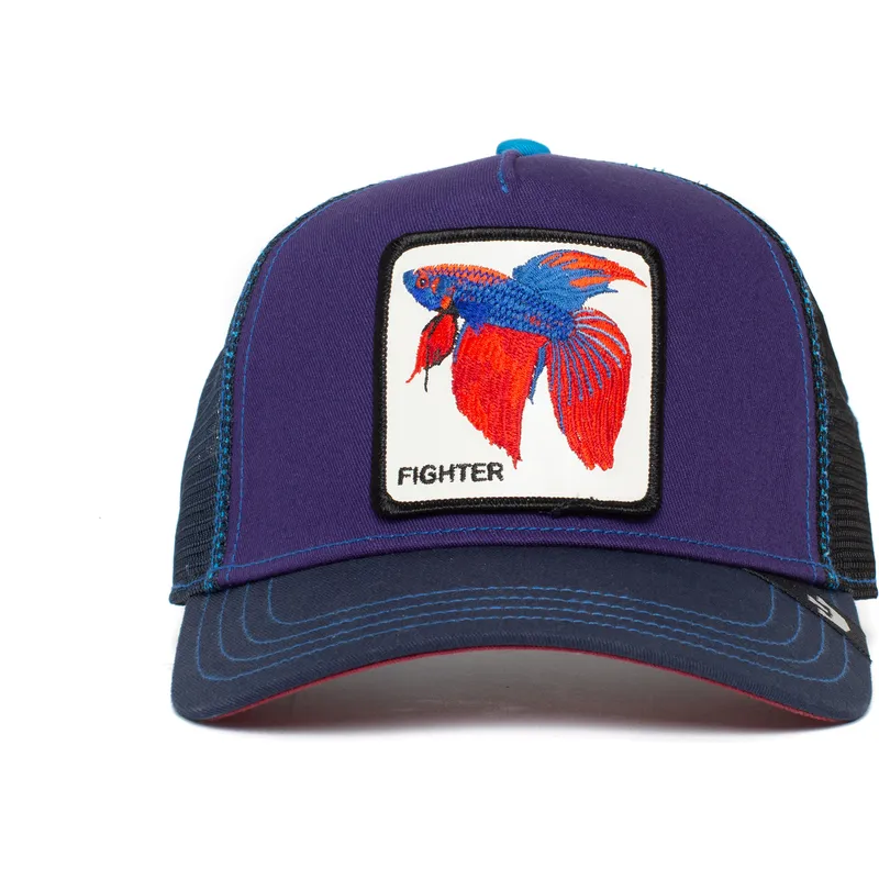 mutzen-gebogen-blau-snapback-pez-luchador-der-siam-fighter-yes-siam-the-farm-the-farm-von-goorin-bros