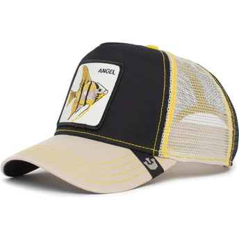 Czapka trucker czarno-szara z aniołkiem Angel Sick Lid The Farm od Goorin Bros.