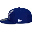 mutzen-flach-blau-angepasst-59fifty-all-star-game-palm-der-los-angeles-dodgers-mlb-von-new-era
