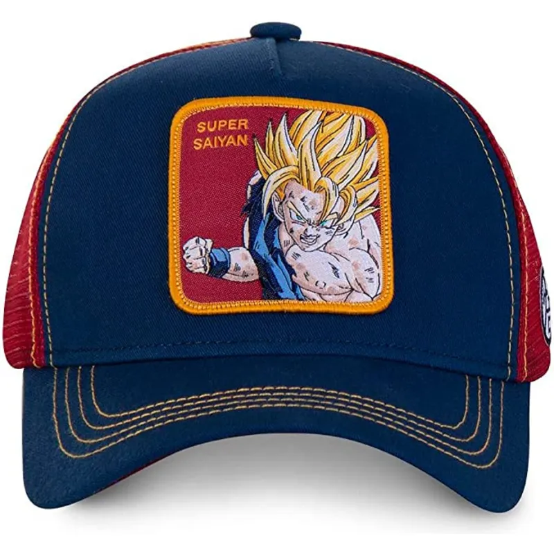 mutzen-gebogen-marineblau-snapback-son-goku-dragon-ball-von-capslab mutzen-gebogen-marineblau-snapback-son-goku-dragon-ball-von-capslab