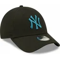 mutzen-gebogen-schwarz-verstellbares-band-fur-kinder-9forty-league-essential-der-new-york-yankees-mlb-von-new-era