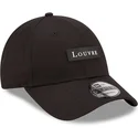 schwarze-verstellbare-9forty-kappe-mit-gebogenem-schirm-logo-le-louvre-von-new-era