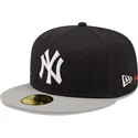 cappellino-piatto-blu-navy-e-grigio-aderente-59fifty-team-city-patch-dei-new-york-yankees-mlb-di-new-era