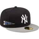 cappellino-piatto-blu-navy-e-grigio-aderente-59fifty-team-city-patch-dei-new-york-yankees-mlb-di-new-era