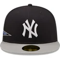 cappellino-piatto-blu-navy-e-grigio-aderente-59fifty-team-city-patch-dei-new-york-yankees-mlb-di-new-era