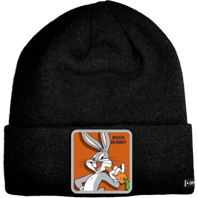schwarze-mutze-bugs-bunny-bon-bun1-looney-tunes-von-capslab