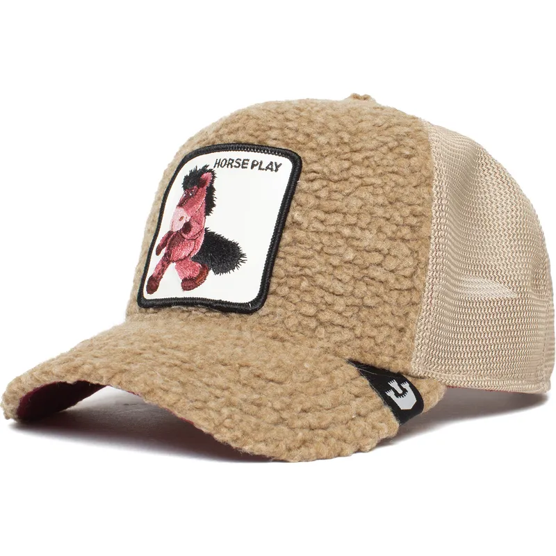 mutzen-gebogen-braun-snapback-de-borreguillo-caballo-der-peluche-horse-play-the-farm-the-farm-von-goorin-bros