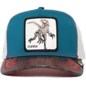 goorin-bros-trucker-kappe-in-blau-weiss-und-schwarz-mit-velociraptor-clever-swift-robber-the-farm