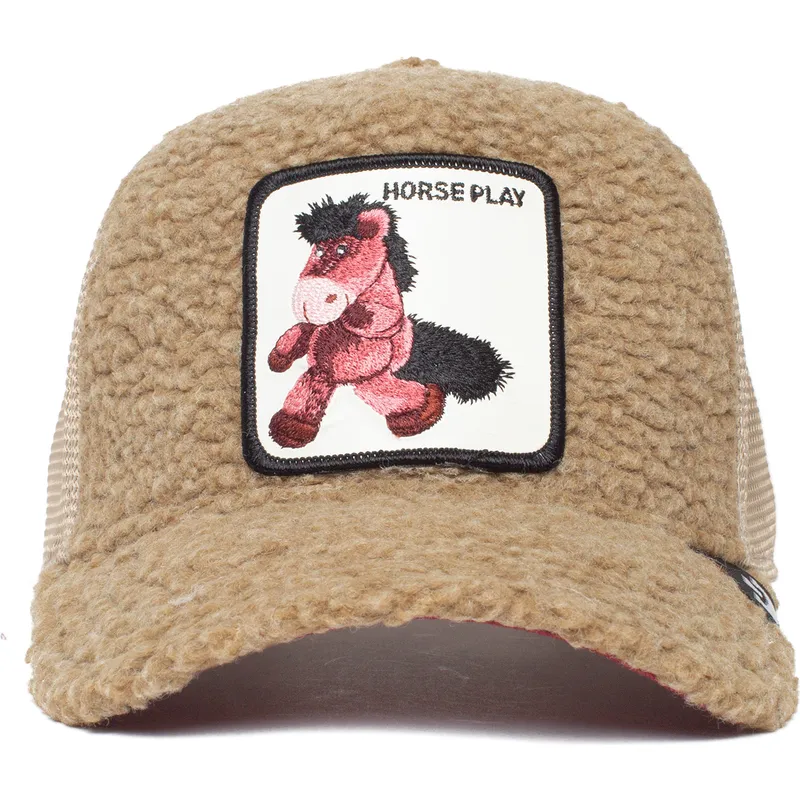 mutzen-gebogen-braun-snapback-fur-kinder-de-borreguillo-caballo-der-peluche-horse-play-little-horsey-the-farm-the-farm-von-goori