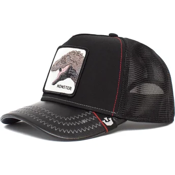 goorin-bros-schwarze-trucker-kappe-fur-kinder-dinosaurier-t-rex-little-monster-the-farm