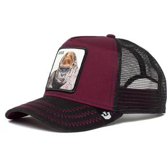 goorin-bros-the-farm-the-boss-gorilla-bordeaux-und-schwarze-trucker-kappe