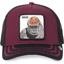 goorin-bros-the-farm-the-boss-gorilla-bordeaux-und-schwarze-trucker-kappe