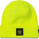 mutzen-gelb-neon-team-cuff-der-new-york-yankees-mlb-von-new-era