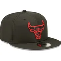 schwarze-snapback-kappe-mit-flachem-schirm-und-rotem-logo-9fifty-neon-pack-der-chicago-bulls-nba-von-new-era