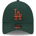 mutzen-gebogen-grun-verstellbares-band-marron-9forty-league-essential-der-los-angeles-dodgers-mlb-von-new-era