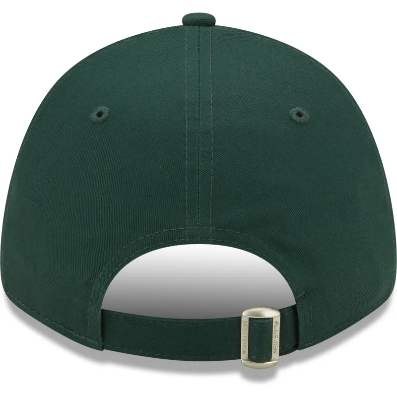 mutzen-gebogen-grun-verstellbares-band-marron-9forty-league-essential-der-los-angeles-dodgers-mlb-von-new-era