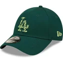 new-era-curved-brim-green-logo-9forty-seasonal-infill-los-angeles-dodgers-mlb-green-adjustable-cap