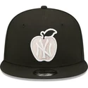 mutzen-flach-schwarz-snapback-9fifty-ny-apple-der-new-york-yankees-mlb-von-new-era