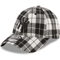 mutzen-gebogen-schwarz-verstellbares-band-9forty-plaid-der-new-york-yankees-mlb-von-new-era
