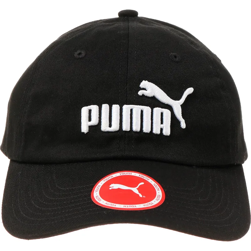 mutzen-gebogen-schwarz-verstellbares-band-fur-kinder-von-puma mutzen-gebogen-schwarz-verstellbares-band-fur-kinder-von-puma