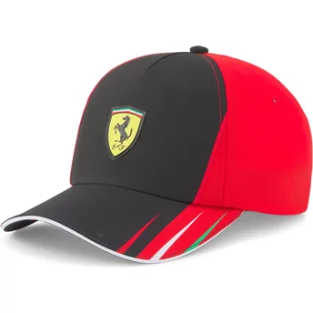 Casquette courbée noire et rouge snapback SF Team Ferrari Formula 1 Puma