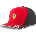 cappellino-snapback-rosso-e-nero-con-visiera-curva-sf-charles-leclerc-di-ferrari-formula-1-di-puma