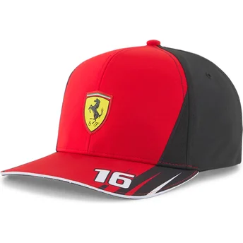 cappellino-snapback-rosso-e-nero-con-visiera-curva-sf-charles-leclerc-di-ferrari-formula-1-di-puma