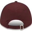 mutzen-gebogen-rot-verstellbares-band-granate-9forty-league-essential-der-new-york-yankees-mlb-von-new-era