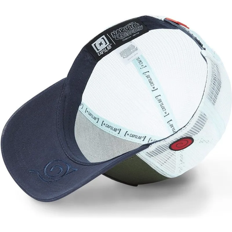 trucker-cap-grun-weiss-und-marineblau-kakashi-hatake-kak1-naruto-von-capslab
