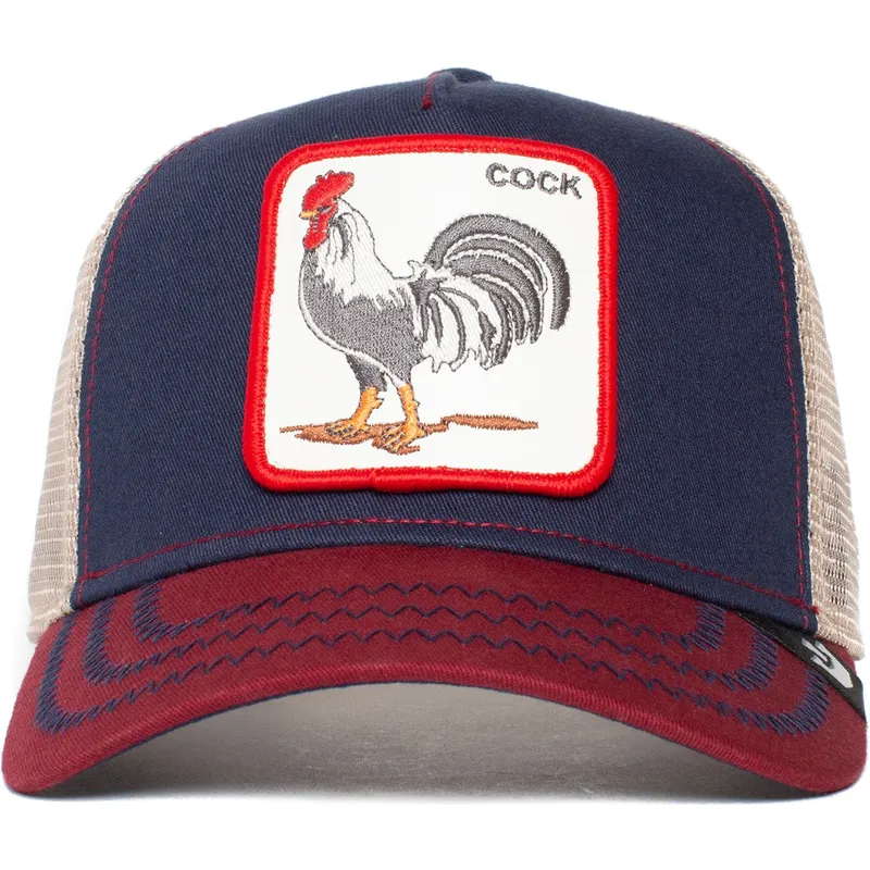 cappellino-trucker-blu-marino-gallo-all-american-rooster-di-goorin-bros