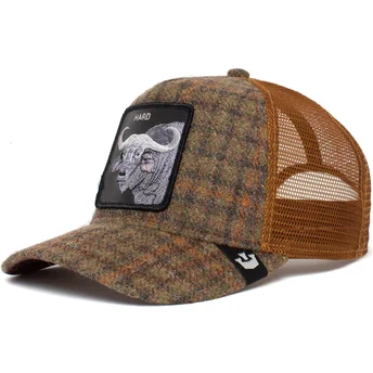 Gorra trucker marrón búfalo Hard Hardwood The Farm de Goorin Bros.