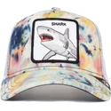 weisse-trucker-kappe-hai-shark-tie-dye-the-farm-von-goorin-bros