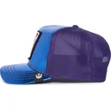 mutzen-gebogen-blau-snapback-pez-luchador-der-siam-fighter-blue-light-metallic-the-farm-the-farm-von-goorin-bros