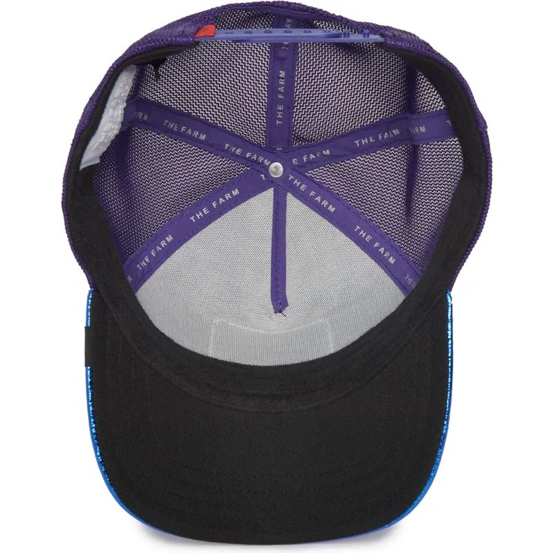 mutzen-gebogen-blau-snapback-pez-luchador-der-siam-fighter-blue-light-metallic-the-farm-the-farm-von-goorin-bros