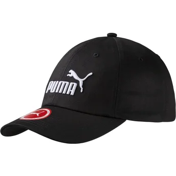 Gorra curva negra ajustable Essentials de Puma