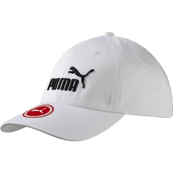 Gorra curva blanca ajustable Essentials de Puma