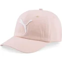 gebogene-rosa-verstellbare-kappe-essentials-cat-logo-von-puma