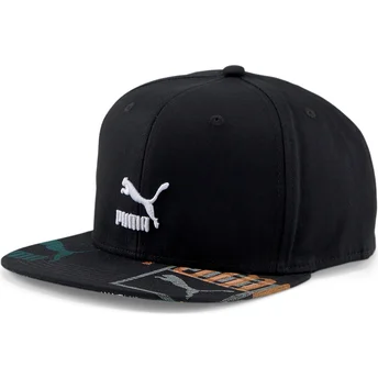 Puma Flat Brim GEN. Black Snapback Cap