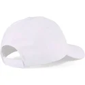 casquette-courbee-blanche-ajustable-avec-logo-rouge-essentials-puma