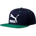 puma-ls-colour-block-snapback-kappe-in-marineblau-und-grun