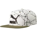 casquette-plate-blanche-et-verte-snapback-ls-colour-block-puma