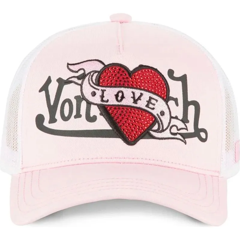 truckerkeps-rosa-love-lovu-lp-fran-von-dutch