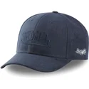 von-dutch-suedine1-dunkelblaue-snapback-kappe-mit-gebogenem-schirm