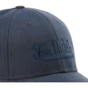 von-dutch-suedine1-dunkelblaue-snapback-kappe-mit-gebogenem-schirm