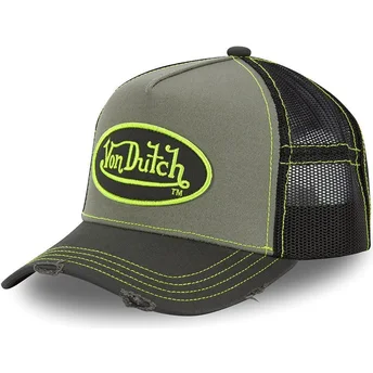 Czapka trucker zielono-czarna SUM GRN od Von Dutch