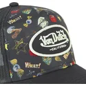 cappellino-trucker-nero-tattoo-tat01-di-von-dutch