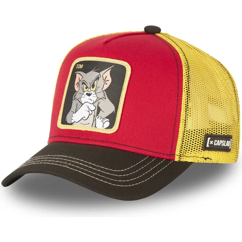 mutzen-gebogen-rot-snapback-tom-looney-tunes-von-capslab
