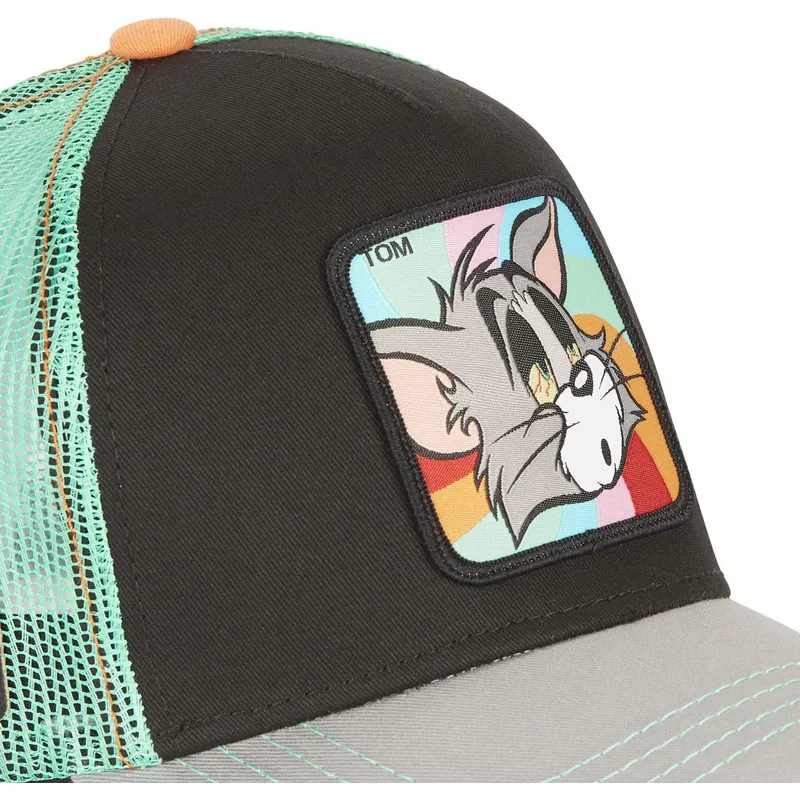 schwarze-grune-und-graue-trucker-kappe-tom-to6-looney-tunes-von-capslab