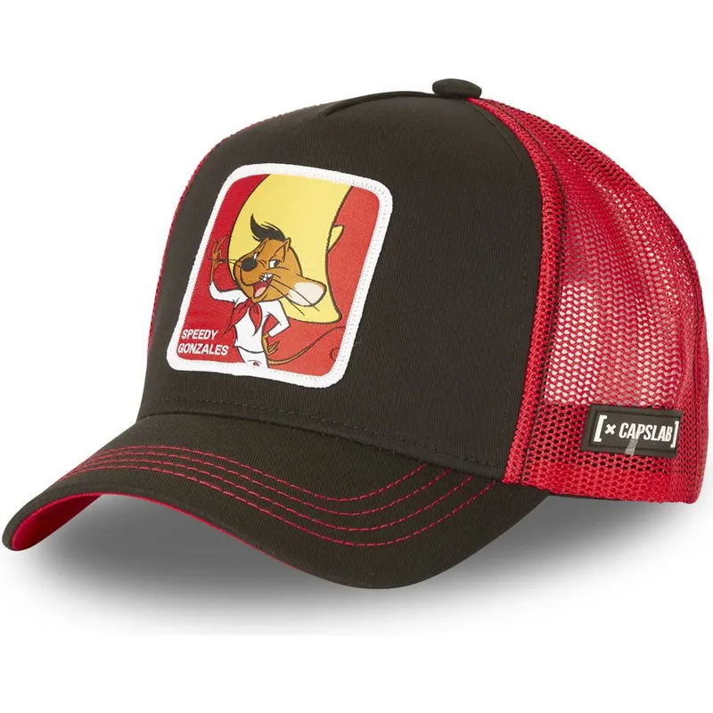 mutzen-gebogen-schwarz-snapback-speedy-gonzales-looney-tunes-von-capslab mutzen-gebogen-schwarz-snapback-speedy-gonzales-looney-tunes-von-capslab